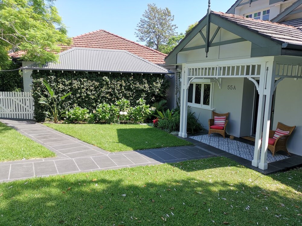 Frontyard pathway landscapers